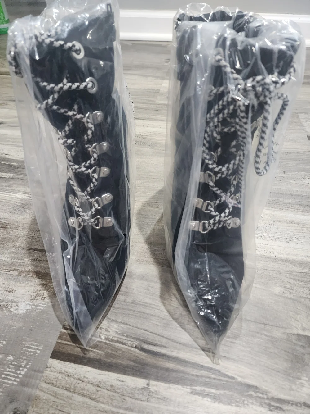 Steve Madden Black Suede Lace-Up Pointed Toe Ankle Bootie